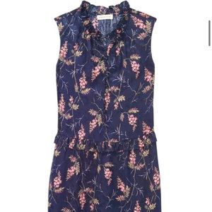 Rebecca Taylor Floral Sleeveless Ruffle Summer Dress Size 12